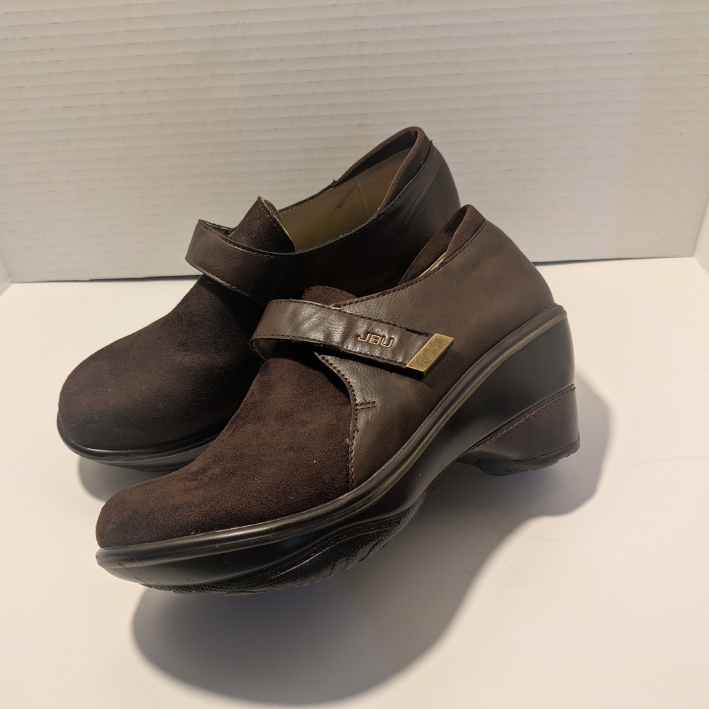 JBU Brown Mules with Strap